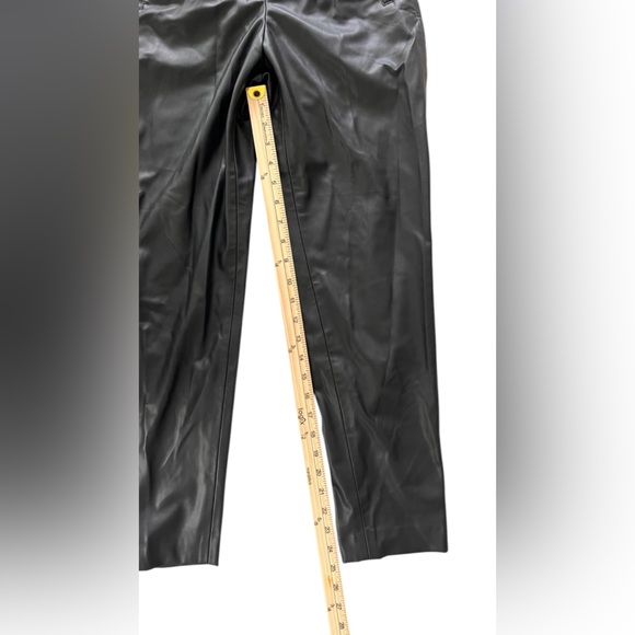 NWT Zara faux leather straight leg pants XS - Picture 6 of 10